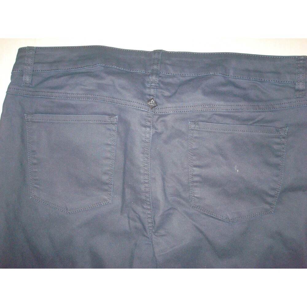New NWT Womens 4 27 32 Prana Kara Jeans Straight Dark Blue Cuff Long Stretch Org - Picture 6 of 7